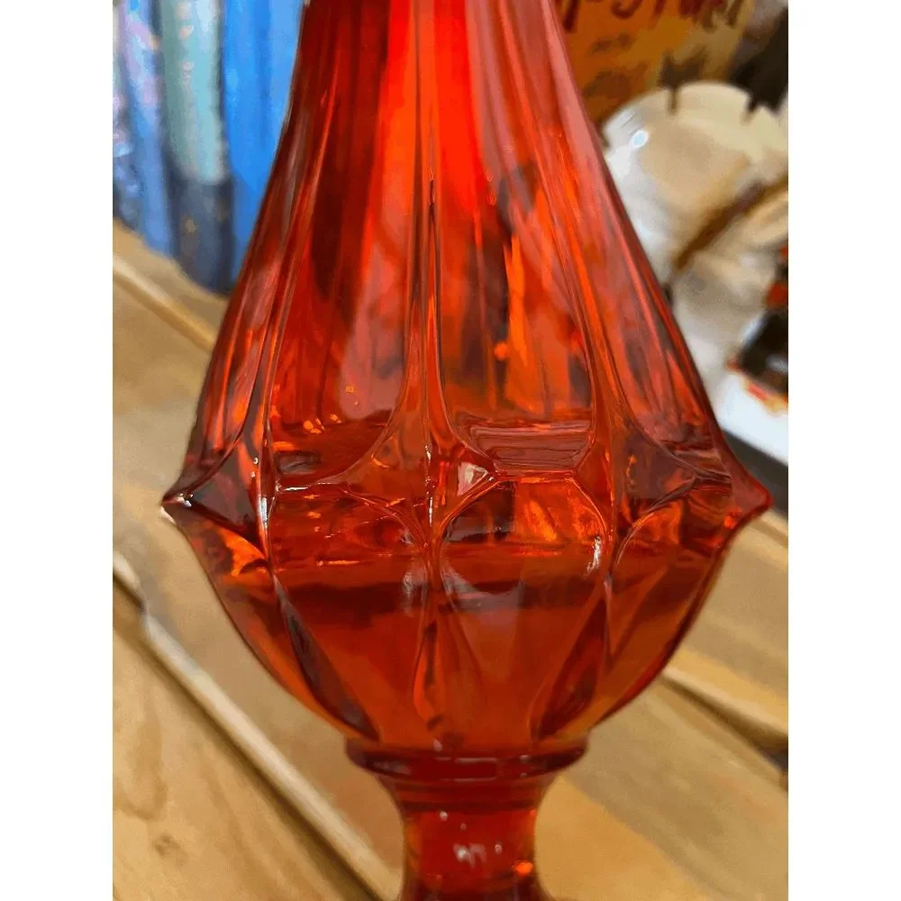 Vintage Fenton Valencia Amberina Glass Swung Vase DO NOT BUNDLE WITH OTHER ITEMS